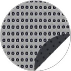 Alu/Anthracite blind fabric, reference 86-2068, showing the weave